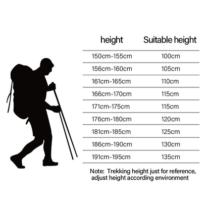  Foldable Trekking Poles – Ultralight Aluminum Walking Sticks