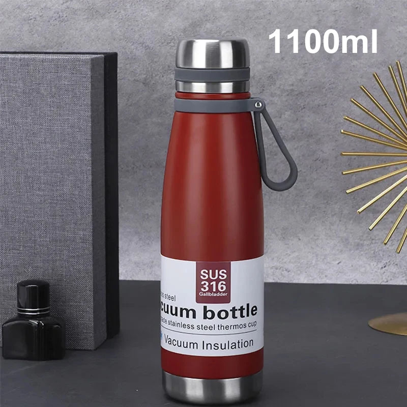 Insulated Stainless Steel Thermos Bottle – Large Capacity Travel Flask