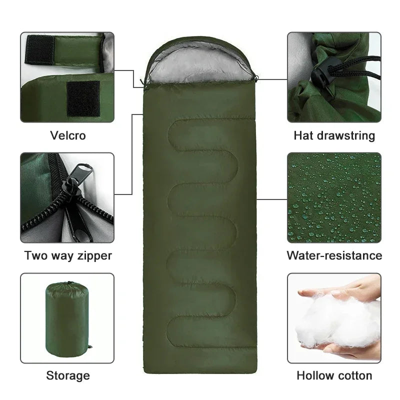 Camping Sleeping Bag - Ultralight & Waterproof 