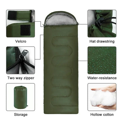 Camping Sleeping Bag - Ultralight & Waterproof 