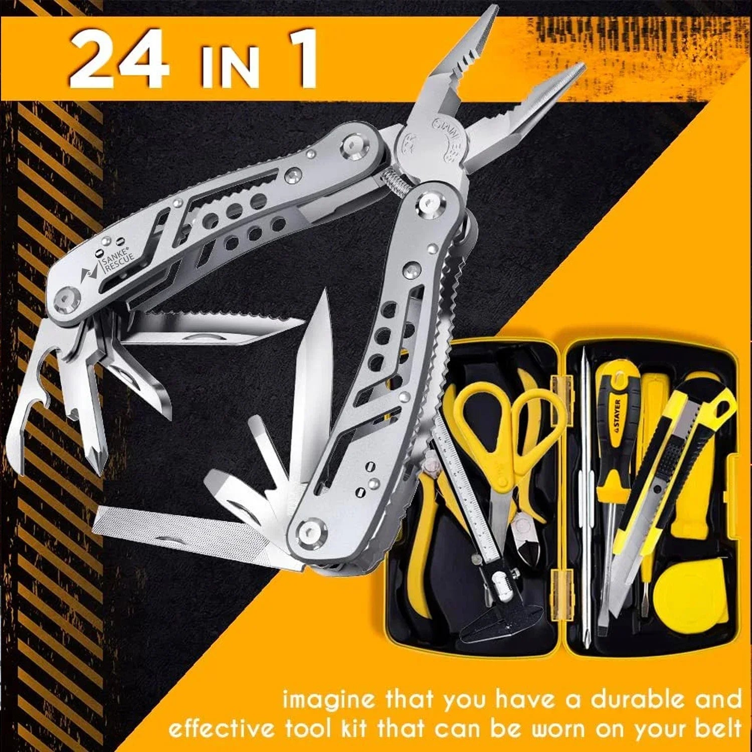 24-in-1 Survival Multitool