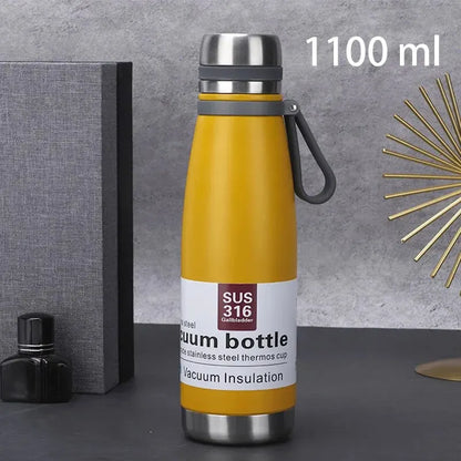 Insulated Stainless Steel Thermos Bottle – Large Capacity Travel Flask
