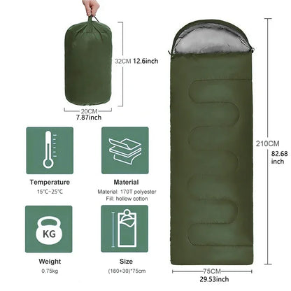 Camping Sleeping Bag - Ultralight & Waterproof 