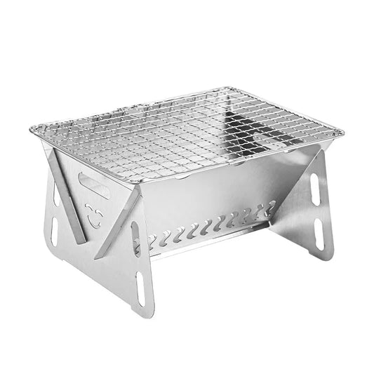 Portable Folding Stainless Steel BBQ Grill