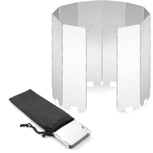 Folding Camping Stove Windshield – 9/12 Plates