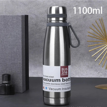 Insulated Stainless Steel Thermos Bottle – Large Capacity Travel Flask
